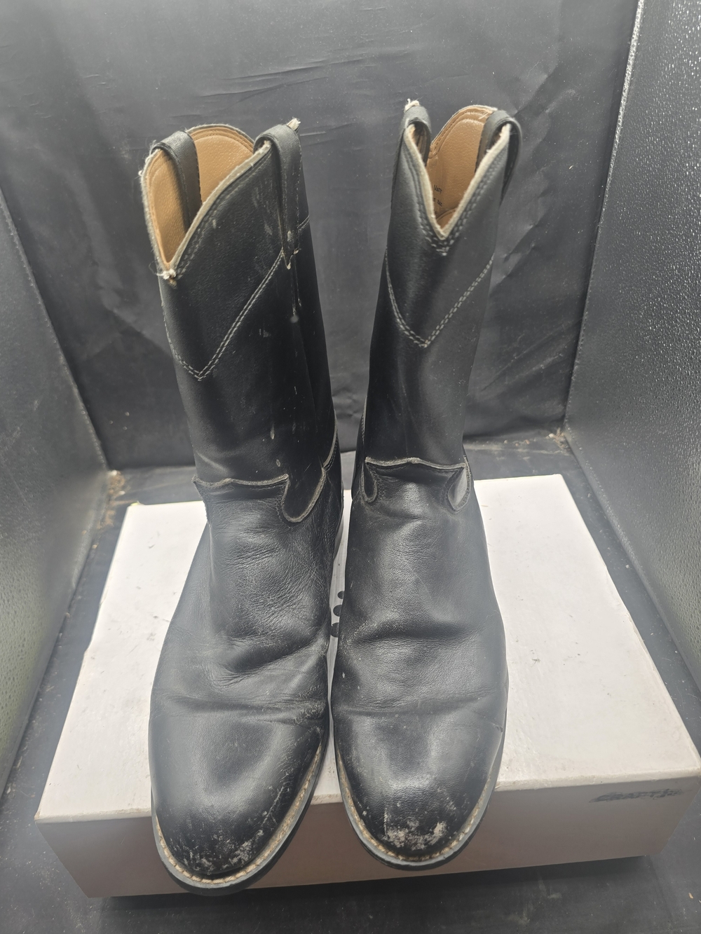 Men's‎ Black Leather Western Boots